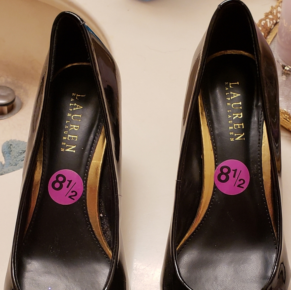 Ralph Lauren black heels